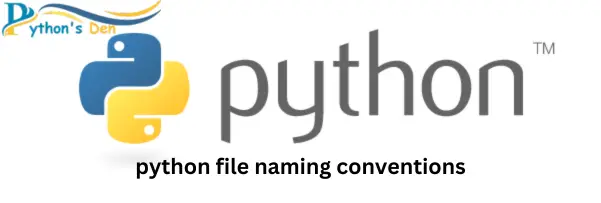 python file naming conventions